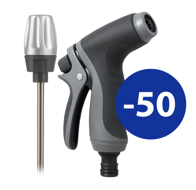 Waterblitz™ Hydro-Power Hose Nozzle — High-Pressure Cleaning Without Electricity